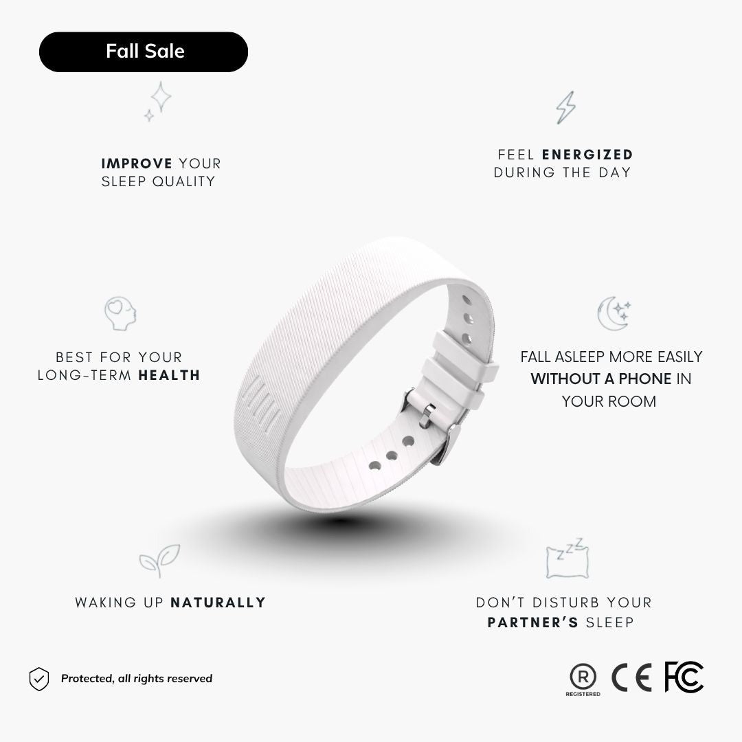 Vibrating Alarm Bracelet — White