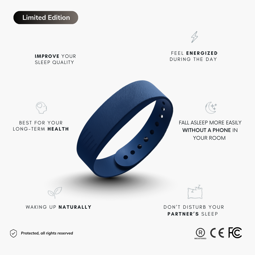 Vibrating Alarm Bracelet — White