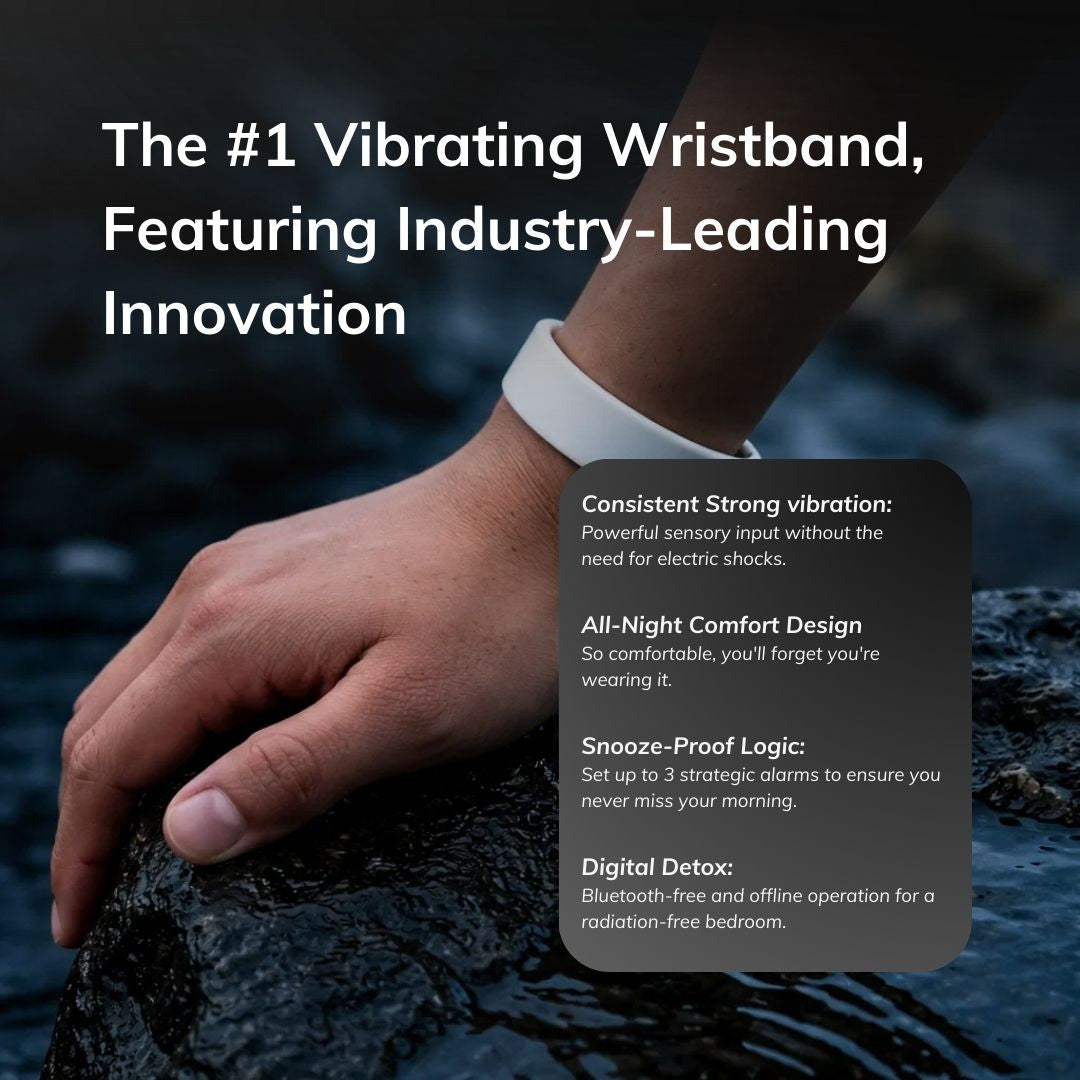 Vibrating Alarm Bracelet — White