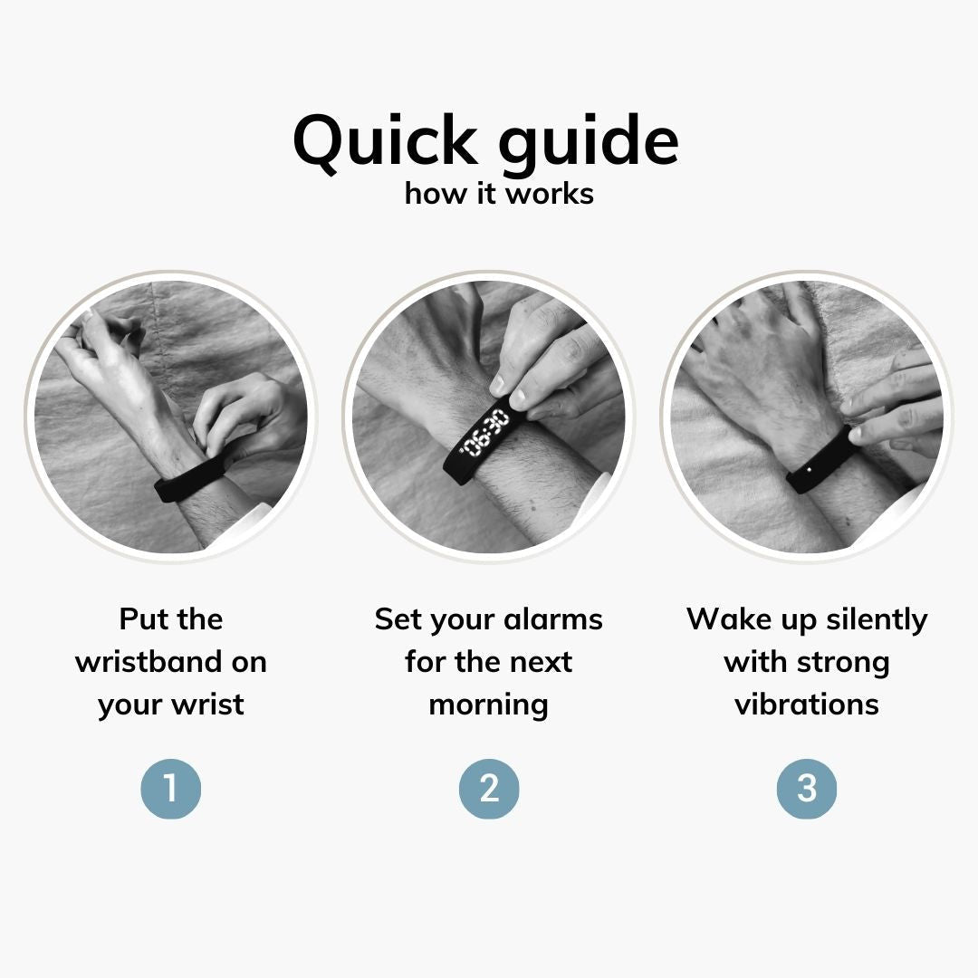 Vibrating Alarm Bracelet — Blue