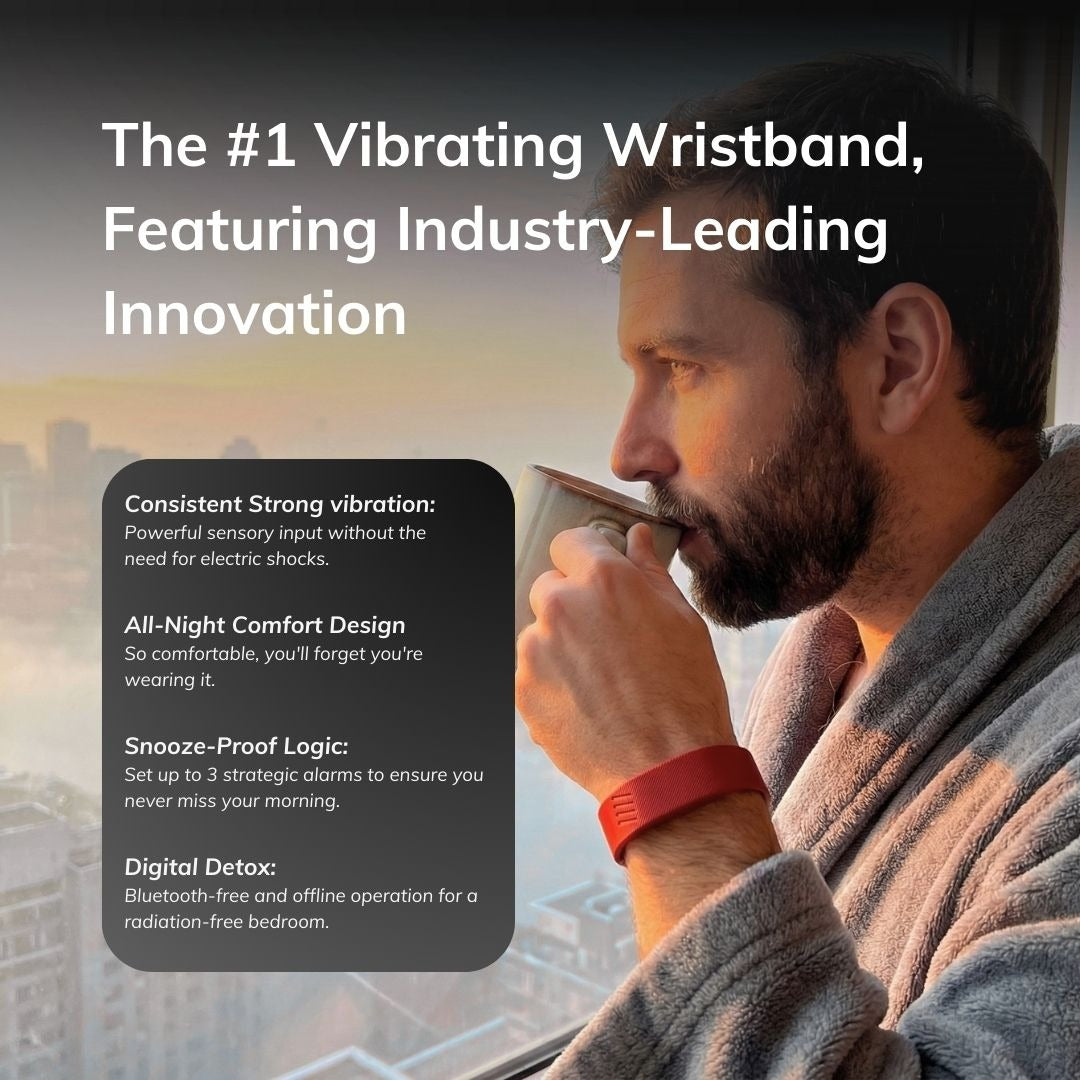 Vibrating Alarm Bracelet — Red