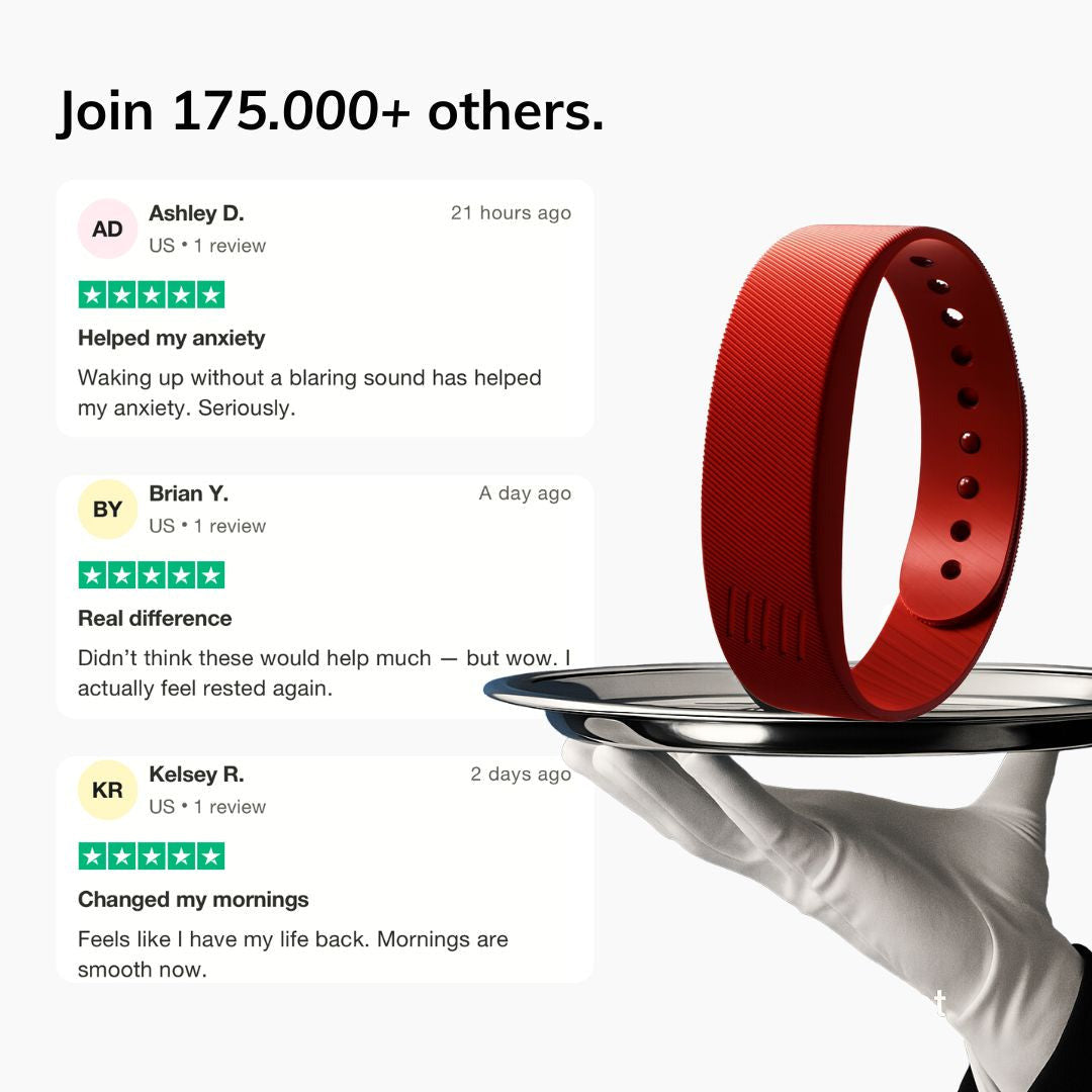 Vibrating Alarm Bracelet — Red